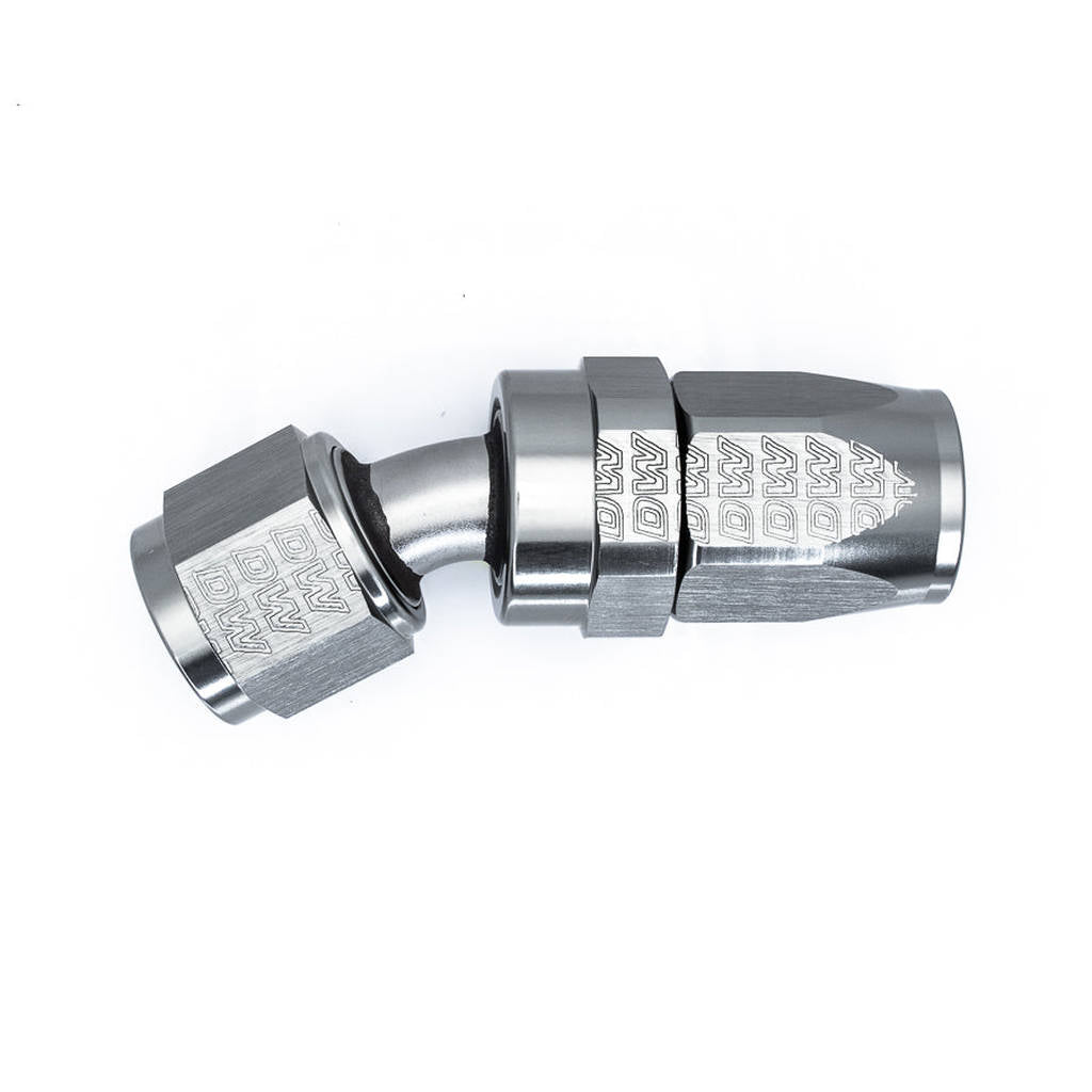 DEATSCHWERKS 6-02-0821 8 AN Female Flare Swivel 30-degree Hose End CPE, anodized DW titanium Photo-0