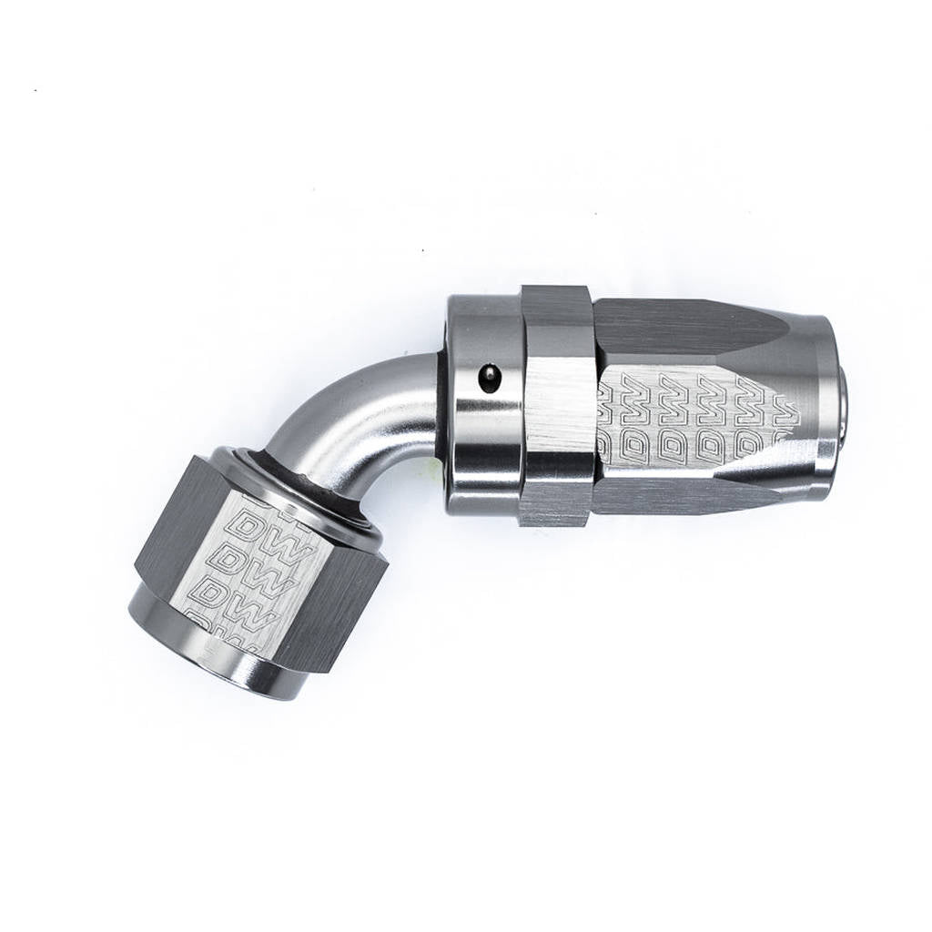 DEATSCHWERKS 6-02-0822 8 AN Female Flare Swivel 60-degree Hose End CPE, anodized DW titanium Photo-0