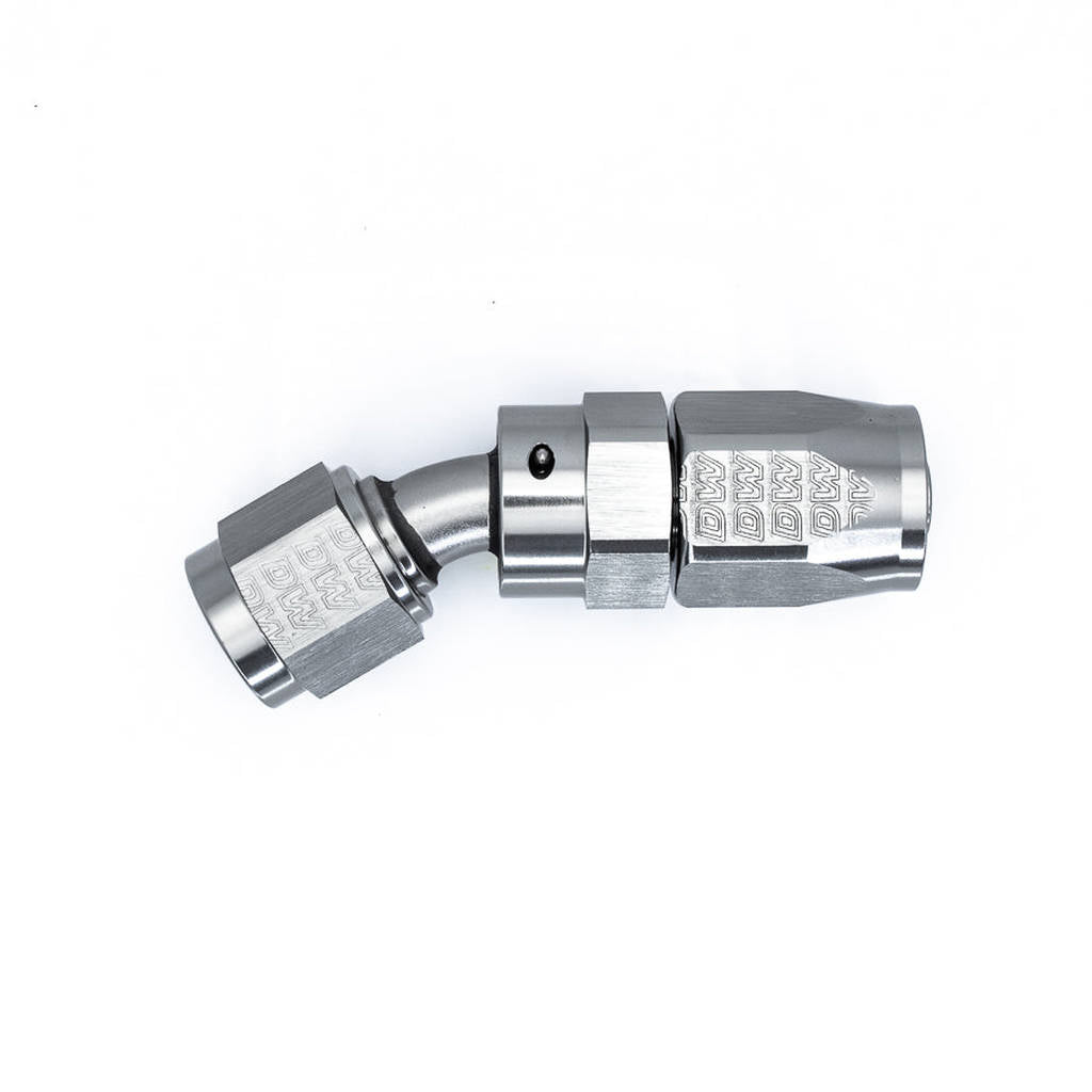 DEATSCHWERKS 6-02-0818 6 AN Female Flare Swivel 30-degree Hose End CPE, anodized DW titanium Photo-0