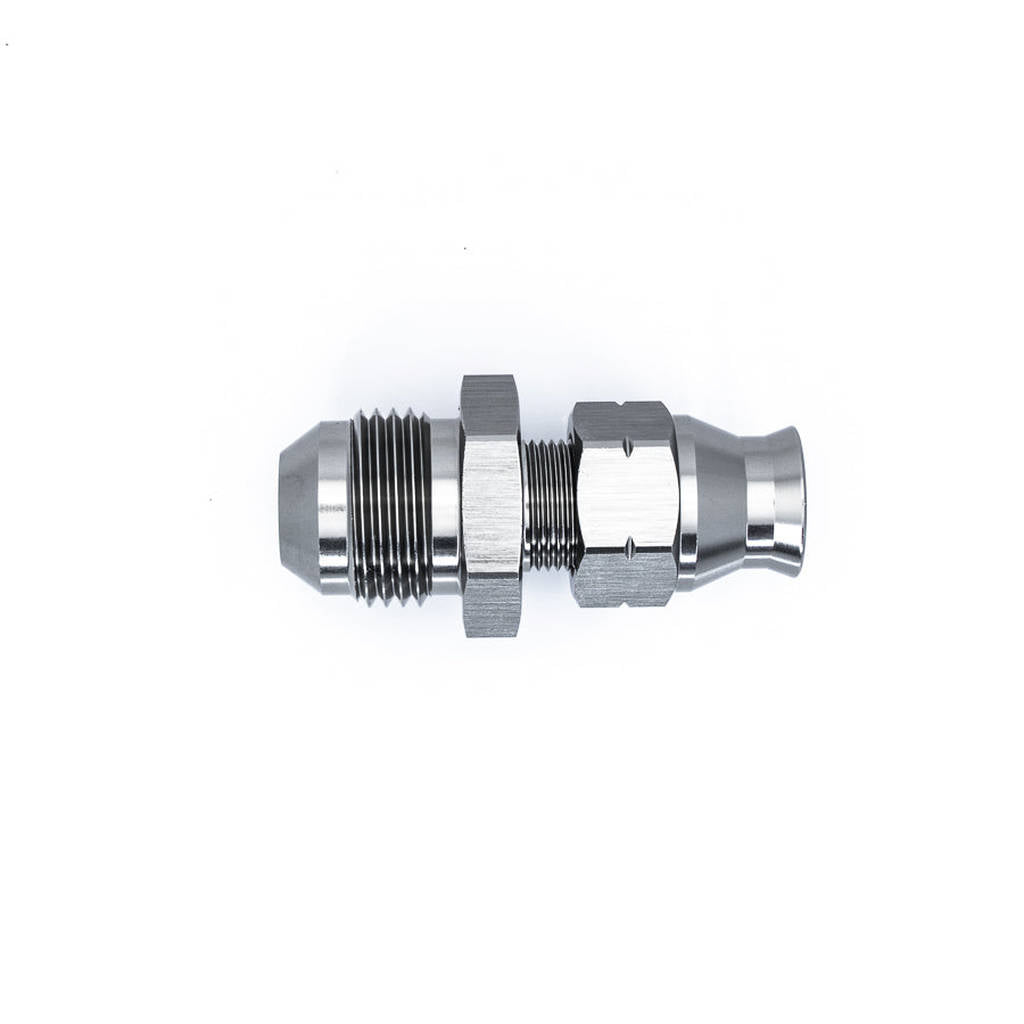 DEATSCHWERKS 6-02-0129 8AN Male Flare to 5/16" Hardline Compression Adapter (incl 1 Olive Insert) Photo-0