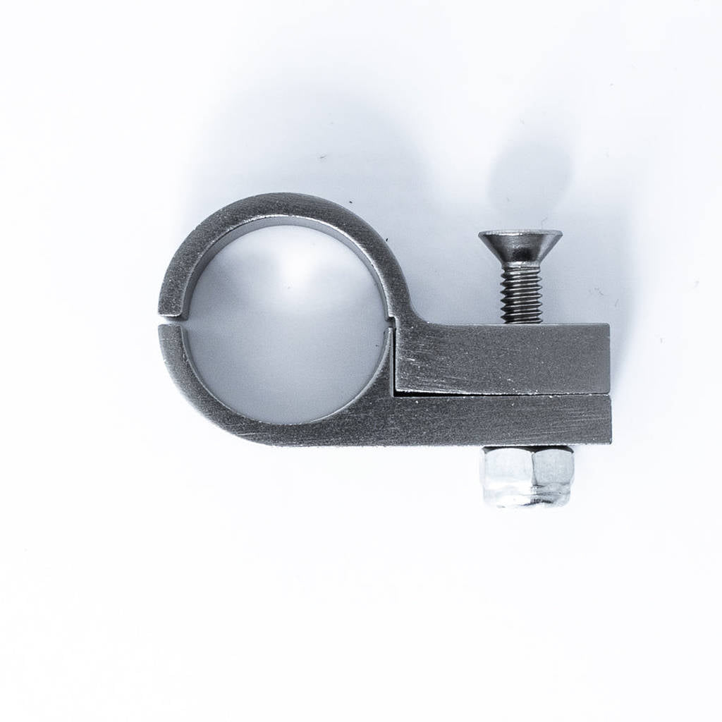 DEATSCHWERKS 6-02-0359 Billet P-Clamp Titanium Finish for -10 CPE Hose, 19.1mm Clamp ID Photo-0