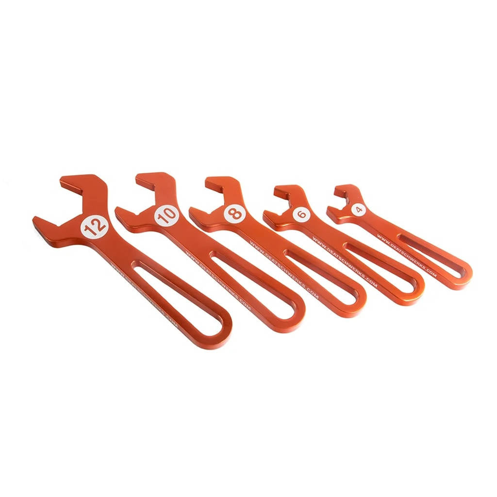 DEATSCHWERKS 6-02-1009 T6061 AN Hose End Wrench Set (Sizes 4, 6, 8, 10,12) Photo-0