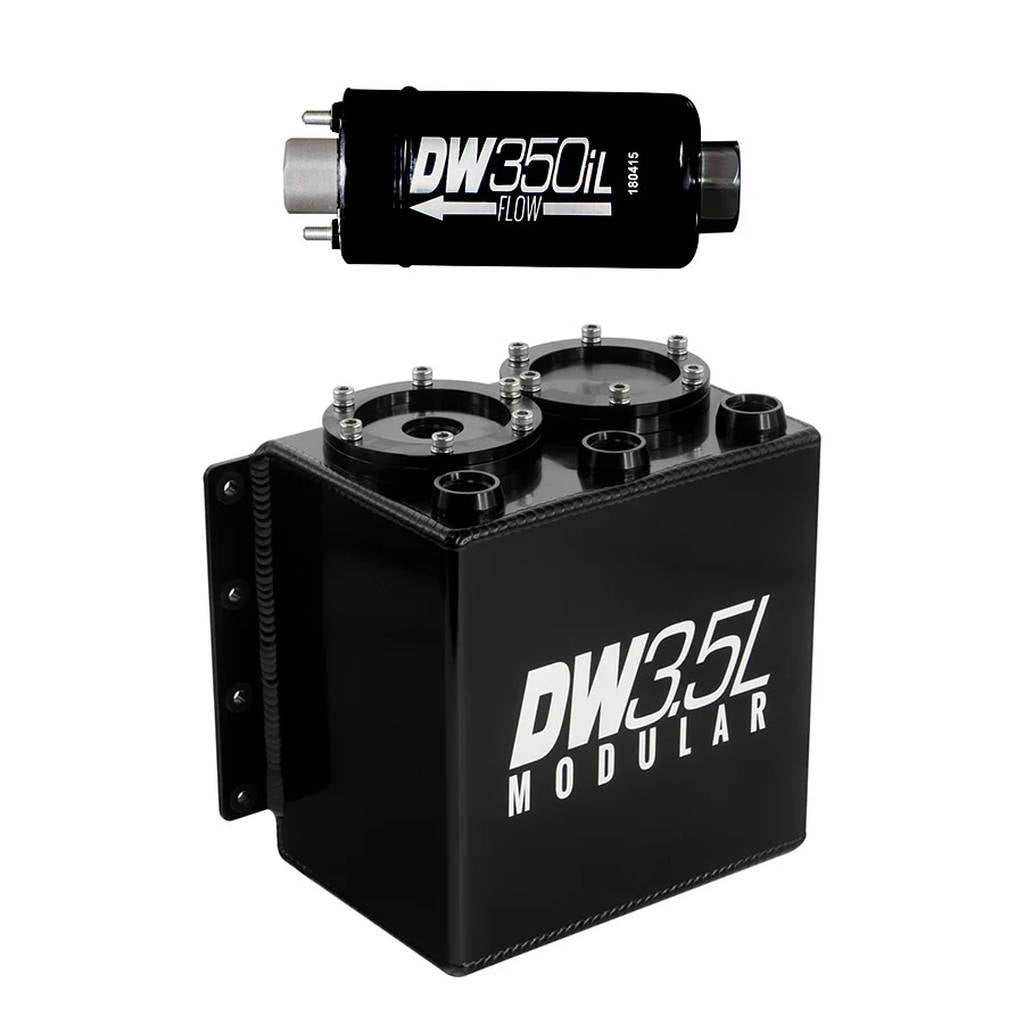 DEATSCHWERKS 6-351-35ST 3.5L modular surge tank, universal. Includes 1 350iL In-line Fuel Pump Photo-0