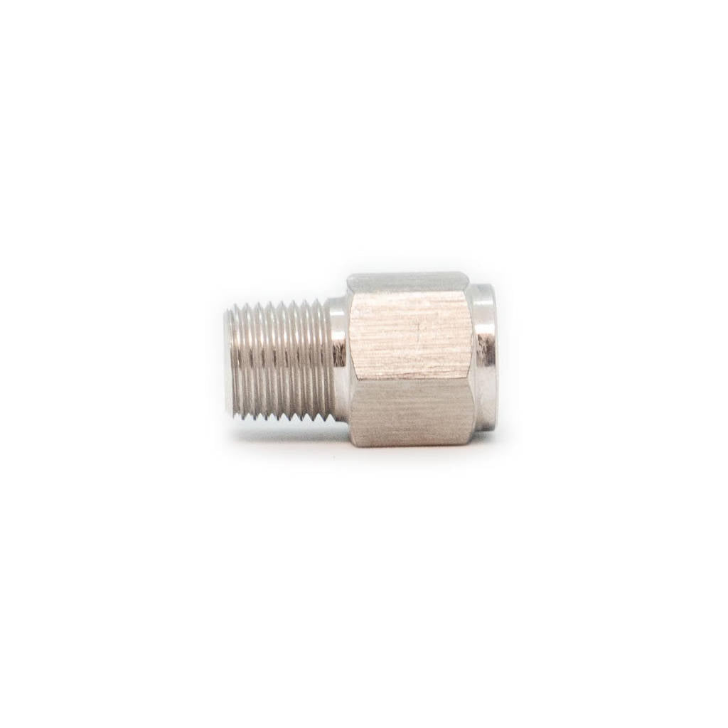 LINK ECU 101-0193 Adapter M10 x 1 Female to 1/8 NPT Male - Stainless Steel Photo-0