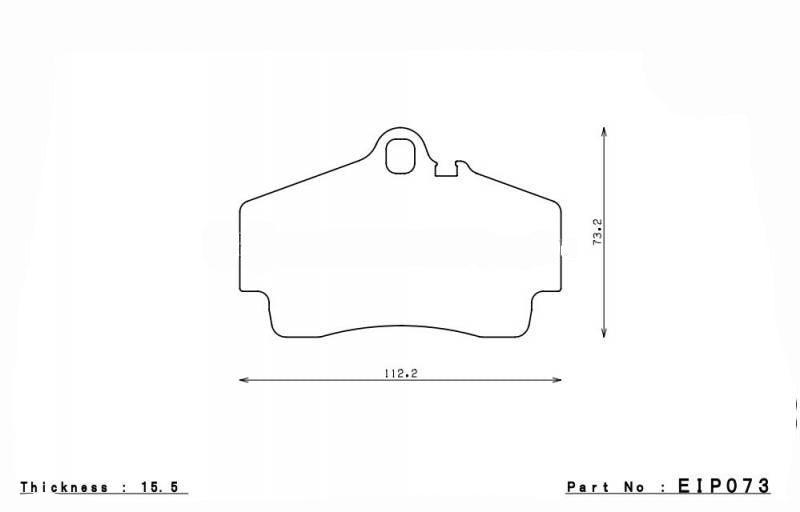 ENDLESS EIP073MX72 Rear brake pads PORSCHE 911(997)3.6 CAR/4 CAY(987)3.4S/3.4R/BOXT.986 Photo-0