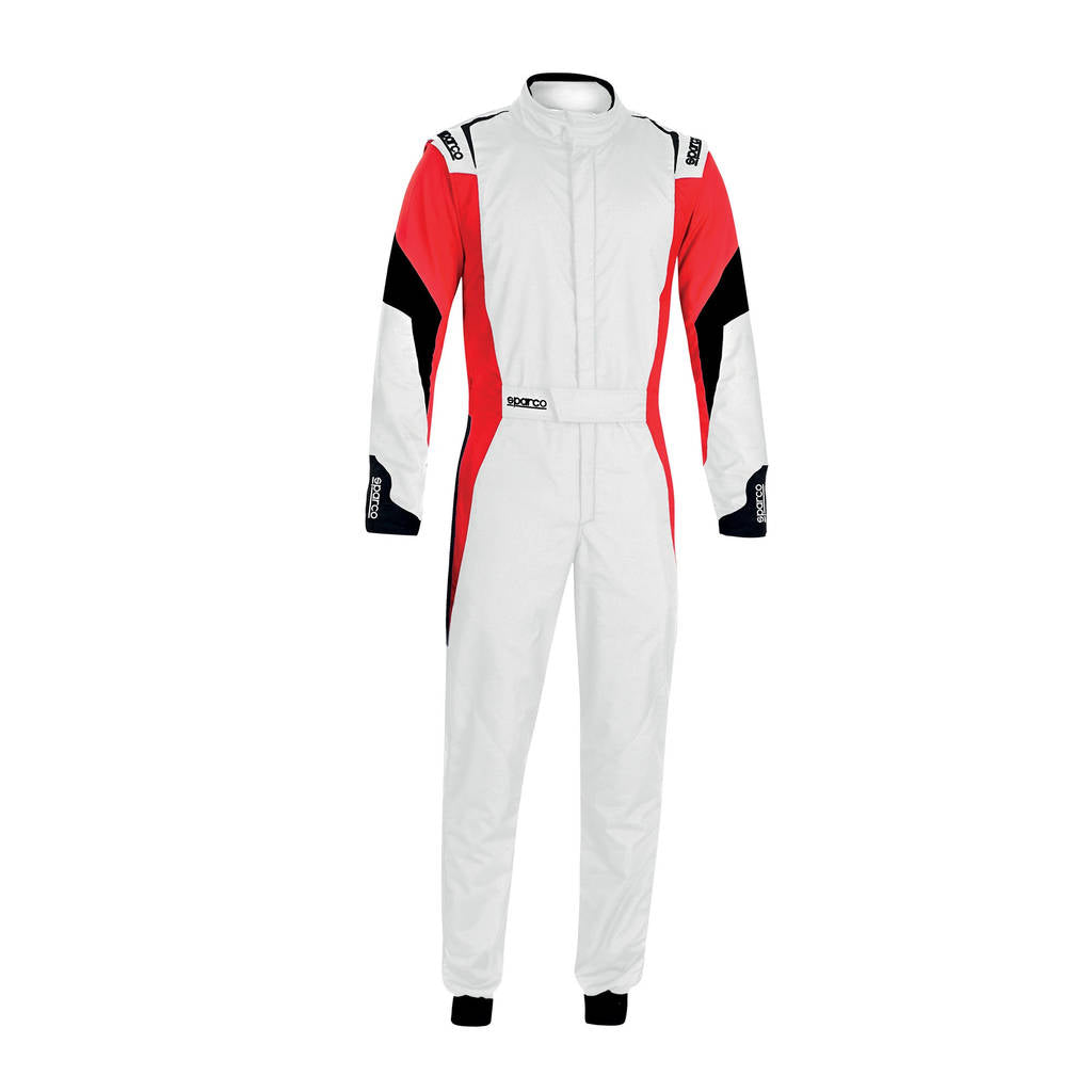 SPARCO 00114456BRNR COMPETITION Racing suit 2022, FIA 8856-2018, white/red, size 56 Photo-0