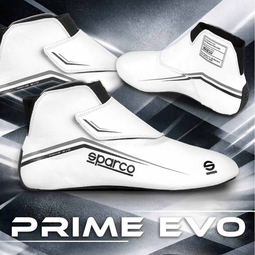 SPARCO 00129745NR PRIME EVO Racing shoes, FIA 8856-2018, black, size 45 Photo-1