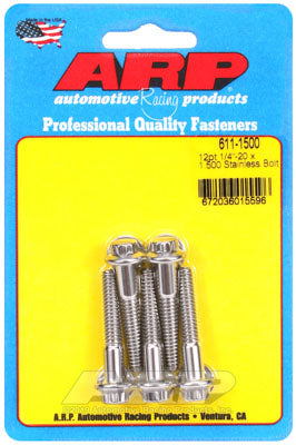 ARP 611-1500 SAE Bolt Kit 1/4-20 x 1.500 12pt SS bolts Photo-0