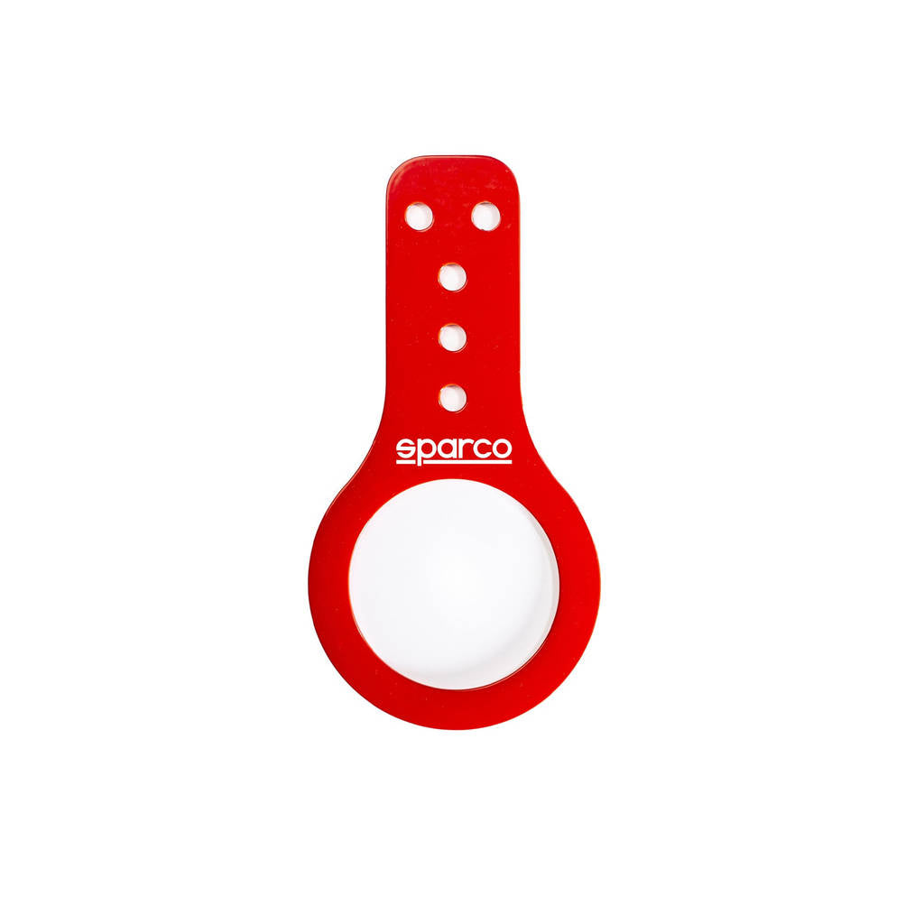 SPARCO 01627RS80 Steel Towbar, eye 80 mm, FIA annex J 253, red Photo-0