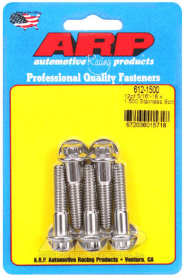 ARP 612-1500 SAE Bolt Kit 5/16-18 x 1.500 12pt SS bolts Photo-0