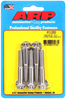 ARP 612-2000 SAE Bolt Kit 5/16-18 x 2.000 12pt SS bolts Photo-0