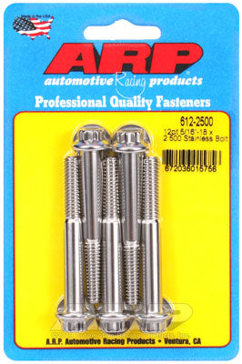 ARP 612-2500 SAE Bolt Kit 5/16-18 x 2.500 12pt SS bolts Photo-0