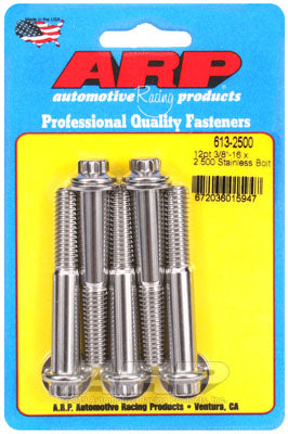 ARP 613-2500 SAE Bolt Kit 3/8-16 x 2.500 12pt SS bolts Photo-0