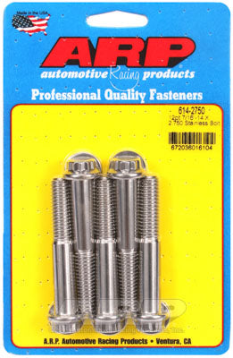 ARP 614-2750 SAE Bolt Kit 7/16-14 X 2.750 12pt 1/2 wrenching SS bolts Photo-0