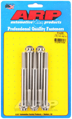 ARP 614-4250 SAE Bolt Kit 7/16-14 X 4.250 12pt 1/2 wrenching SS bolts Photo-0