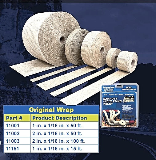 THERMO-TEC 11006 Exhaust Insulating Wrap white 6 in. x 100 ft Photo-0