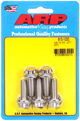 ARP 615-1000 SAE Bolt Kit 3/8-16 x 1.000 12pt 7/16 wrenching SS bolts Photo-0
