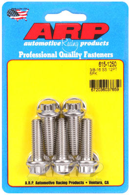 ARP 615-1250 SAE Bolt Kit 3/8-16 x 1.250 12pt 7/16 wrenching SS bolts Photo-0