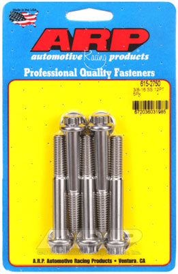 ARP 615-2750 SAE Bolt Kit 3/8-16 x 2.750 12pt 7/16 wrenching SS bolts Photo-0
