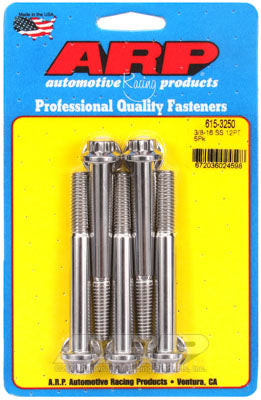 ARP 615-3250 SAE Bolt Kit 3/8-16 x 3.250 12pt 7/16 wrenching SS bolts Photo-0