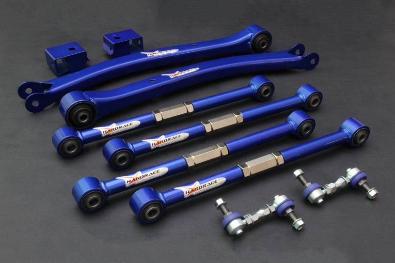 HARDRACE 6155 IMPREZA GC/GD REAR ADJUSTABLE ARMS (HARDEN RUBBER) 10PCS/SET Photo-0