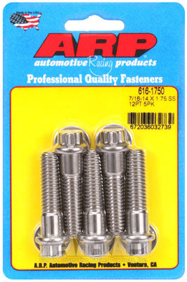 ARP 616-1750 SAE Bolt Kit 7/16-14 X 1.750 12pt SS bolts Photo-0