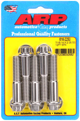 ARP 616-2250 SAE Bolt Kit 7/16-14 X 2.250 12pt SS bolts Photo-0