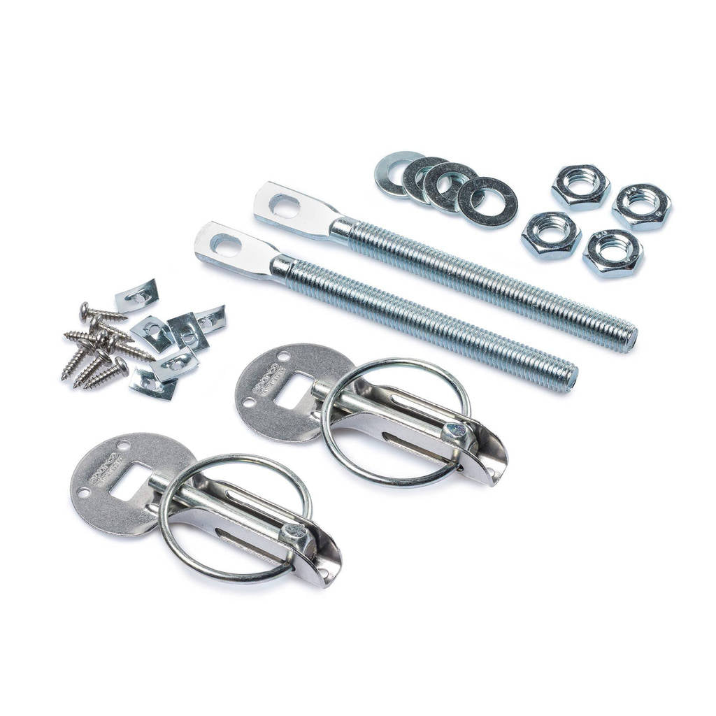 SPARCO 01606S Bonnet pins, steel, silver Photo-0