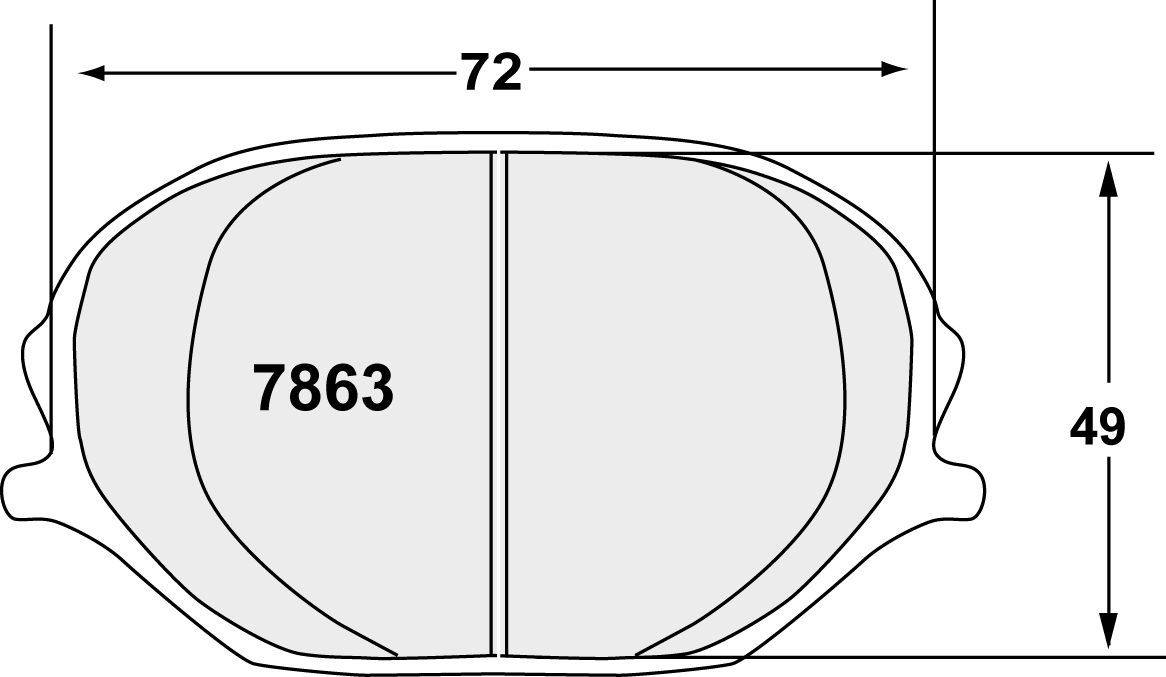 PFC 7863.11.16.44 Brake pads 11CMPD 16mm ZR31 (48mm radial depth) Photo-0