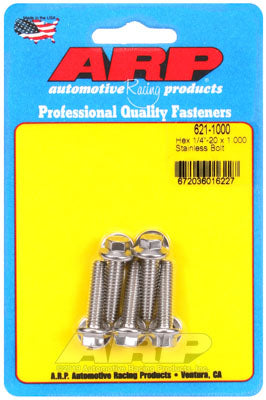 ARP 621-1000 SAE Bolt Kit 1/4-20 x 1.000 hex SS bolts Photo-0