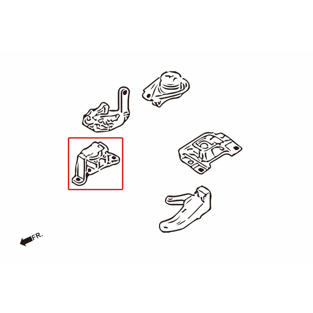 HARDRACE 6912 Engine Pillow Right for MAZDA 3 1.6L Photo-1