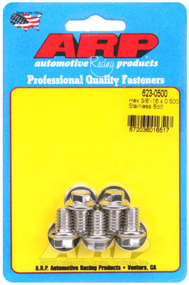 ARP 623-0500 SAE Bolt Kit 3/8-16 x 0.500 hex SS bolts Photo-0
