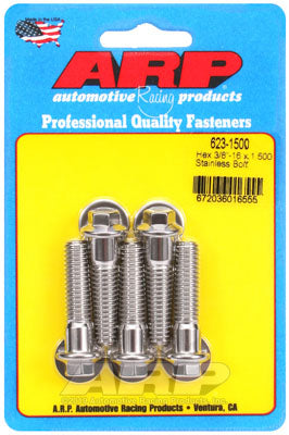 ARP 623-1500 SAE Bolt Kit 3/8-16 x 1.500 hex SS bolts Photo-0