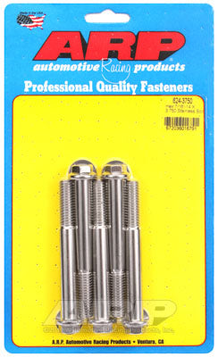 ARP 624-3750 SAE Bolt Kit 7/16-14 X 3.750 hex 1/2 wrenching SS bolts Photo-0