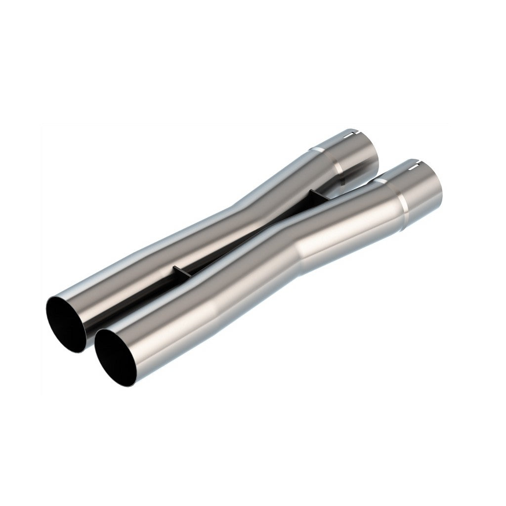 BORLA 621106 Connection Pipes UNIVERSAL X-PIPE 3" DIA. 4.43" CENTERLINE INLET 3.51" CENTERLINE OUTLET 21.06" OAL Photo-0