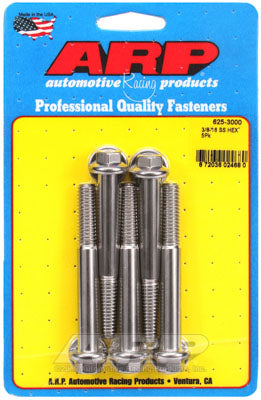 ARP 625-3000 SAE Bolt Kit 3/8-16 x 3.000 hex 7/16 wrenching SS bolts Photo-0