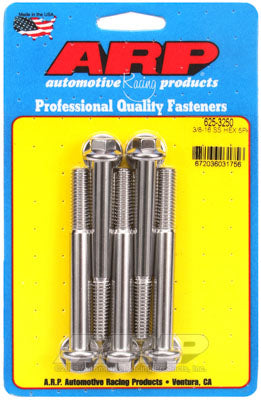 ARP 625-3250 SAE Bolt Kit 3/8-16 x 3.250 hex 7/16 wrenching SS bolts Photo-0