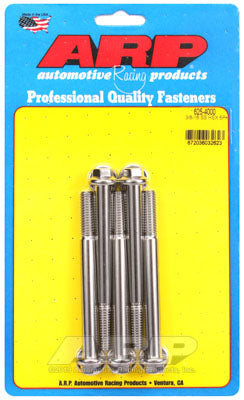 ARP 625-4000 SAE Bolt Kit 3/8-16 x 4.000 hex 7/16 wrenching SS bolts Photo-0