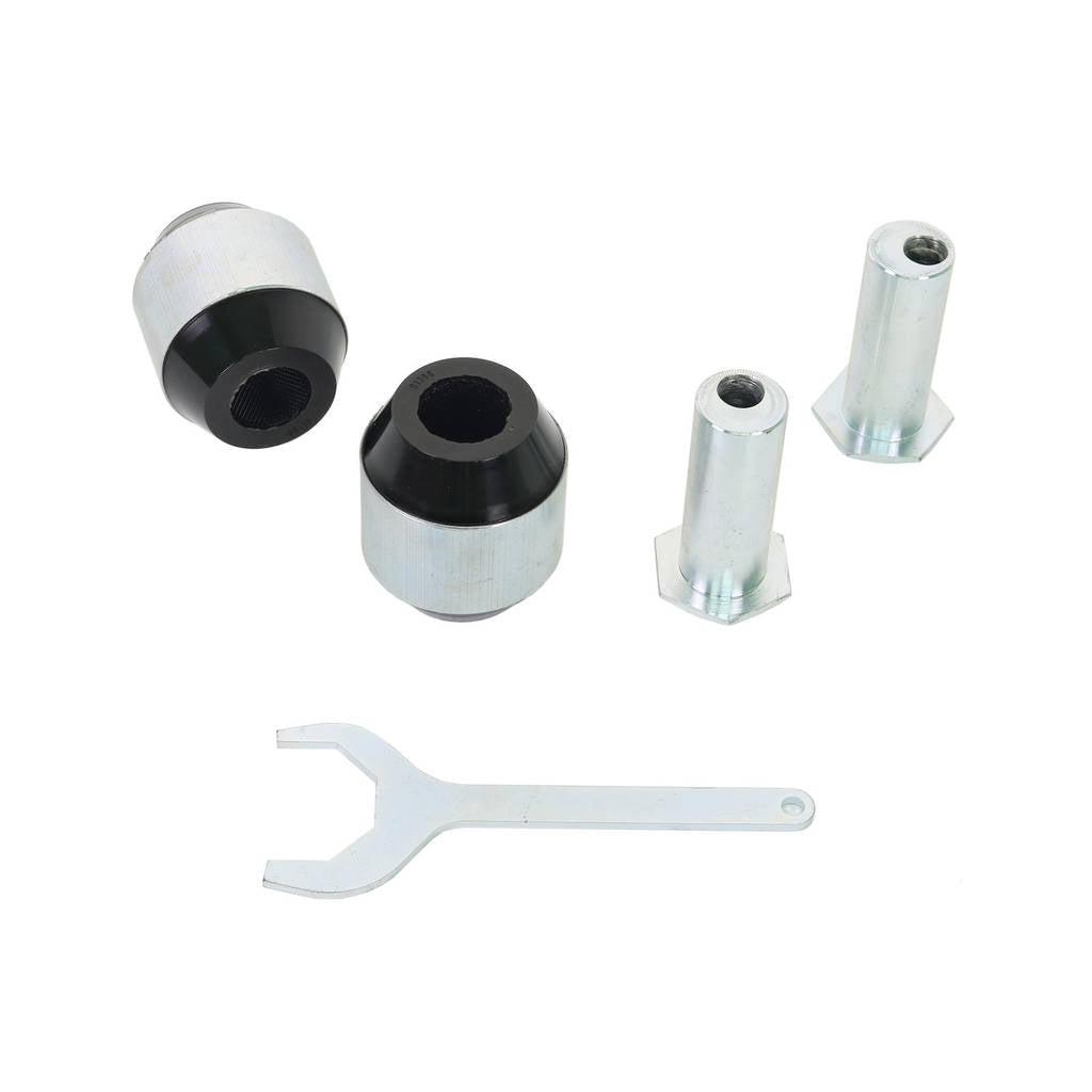 WHITELINE KCA486 Front Radius Arm Lower - Bushing Double Offset Caster Kit for Ford Mustang S550/S650 Photo-3