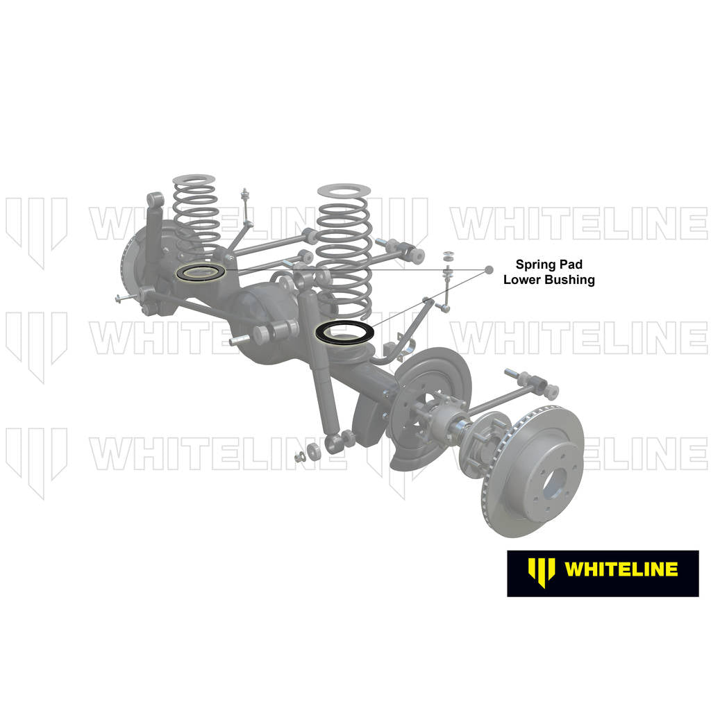 WHITELINE W73460 Front Spring Pad Lower Bushing Kit Photo-1
