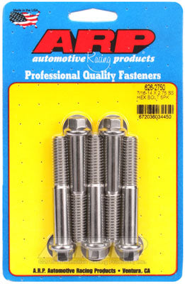 ARP 626-2750 SAE Bolt Kit 7/16-14 X 2.750 hex SS bolts Photo-0