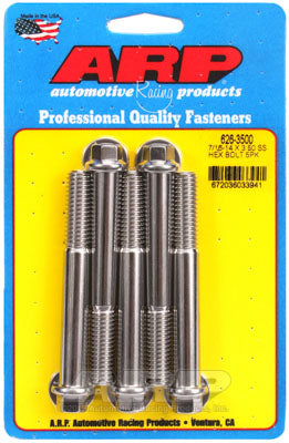 ARP 626-3500 SAE Bolt Kit 7/16-14 X 3.500 hex SS bolts Photo-0