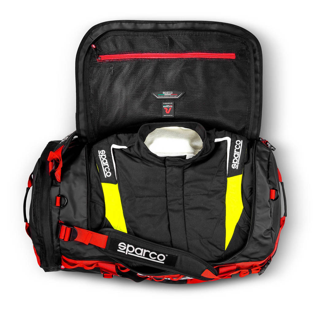 SPARCO 016442NRRS DAKAR-L DUFFLE BAG, 70 x 40 x 40 cm, black/red, size L Photo-2