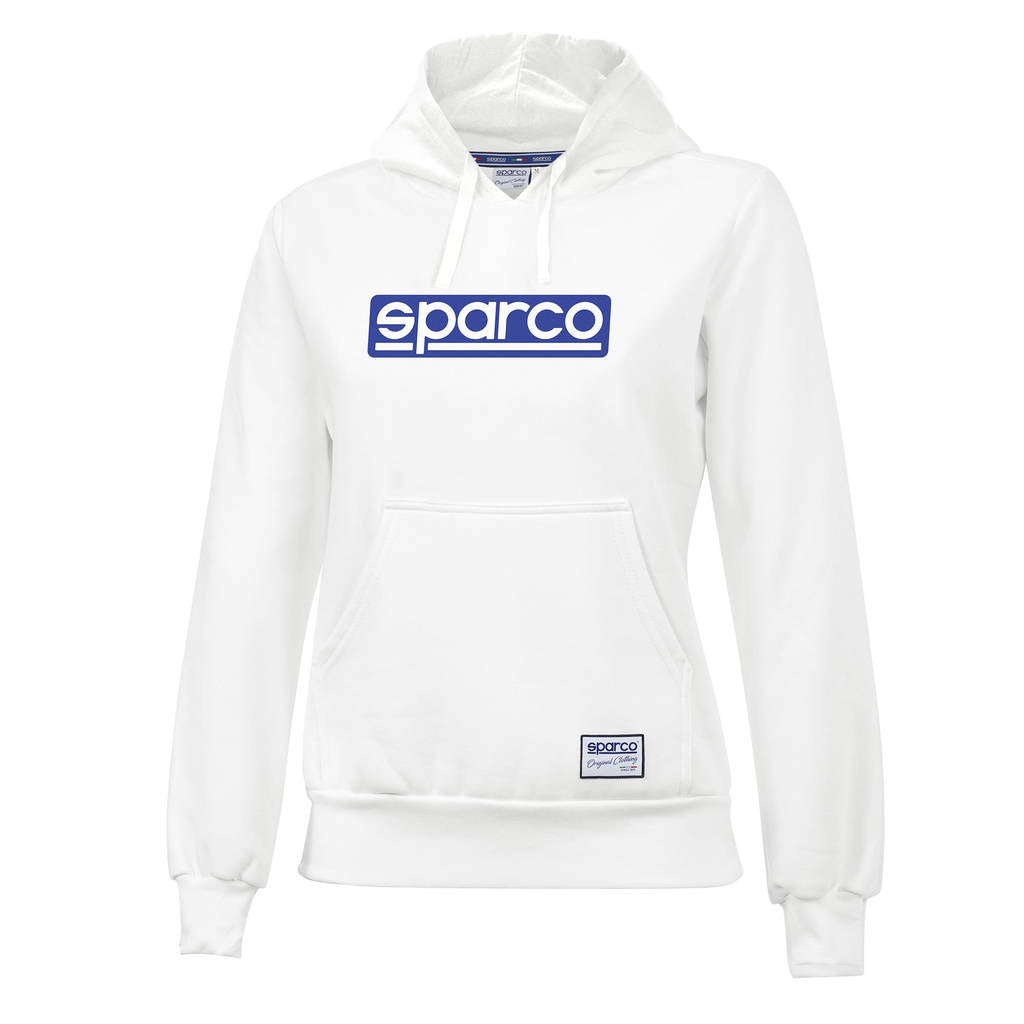 SPARCO 01319BI1S HOODIE LADY "ORIGINAL", white, size S Photo-0