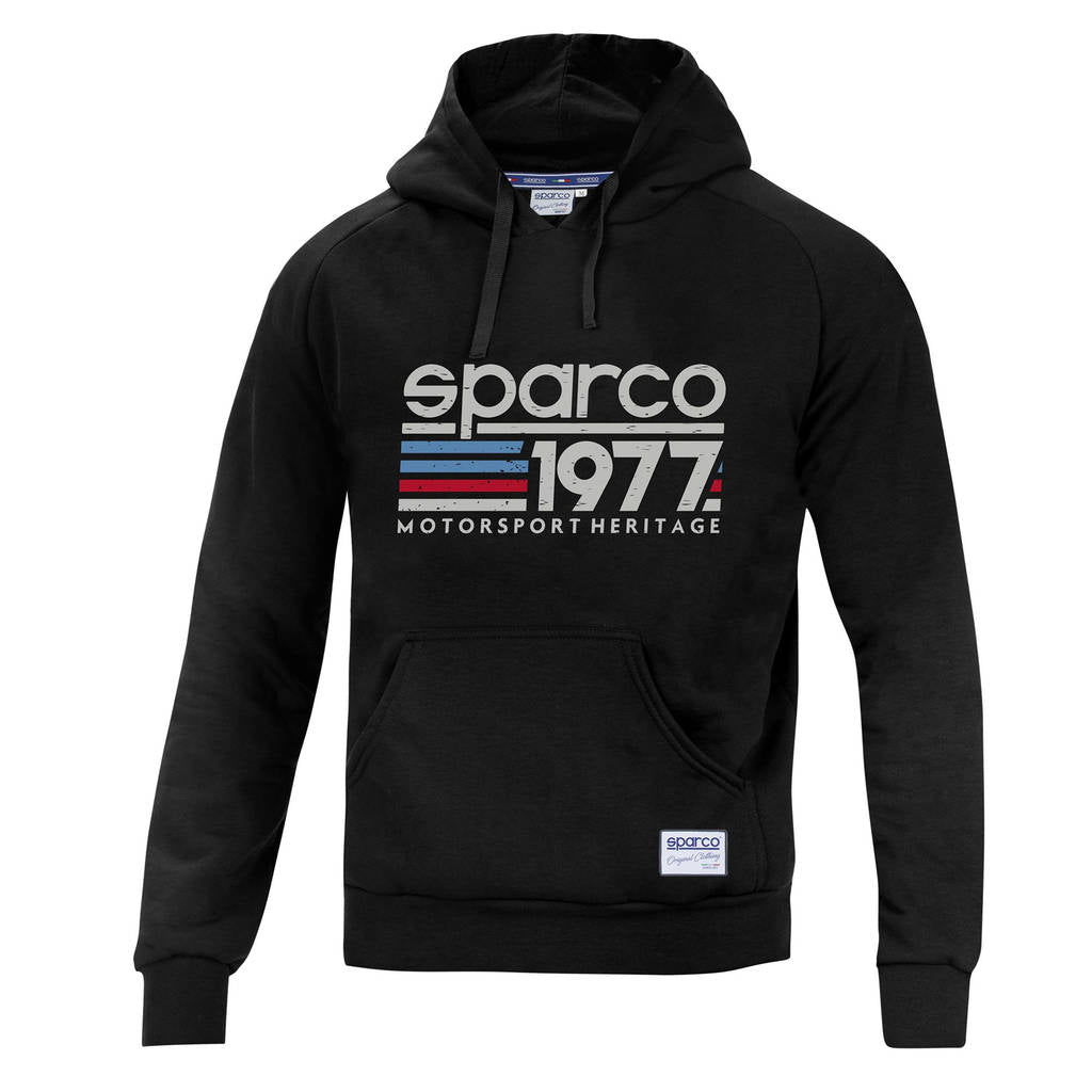 SPARCO 01320NR2M HOODIE "1977", black, size M Photo-0