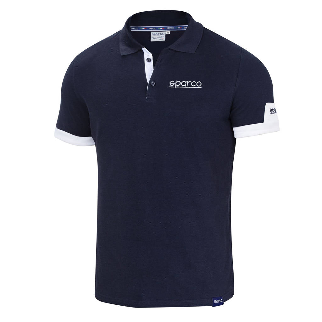 SPARCO 01322BM2M POLO "CORPORATE", navy blue, size M Photo-0