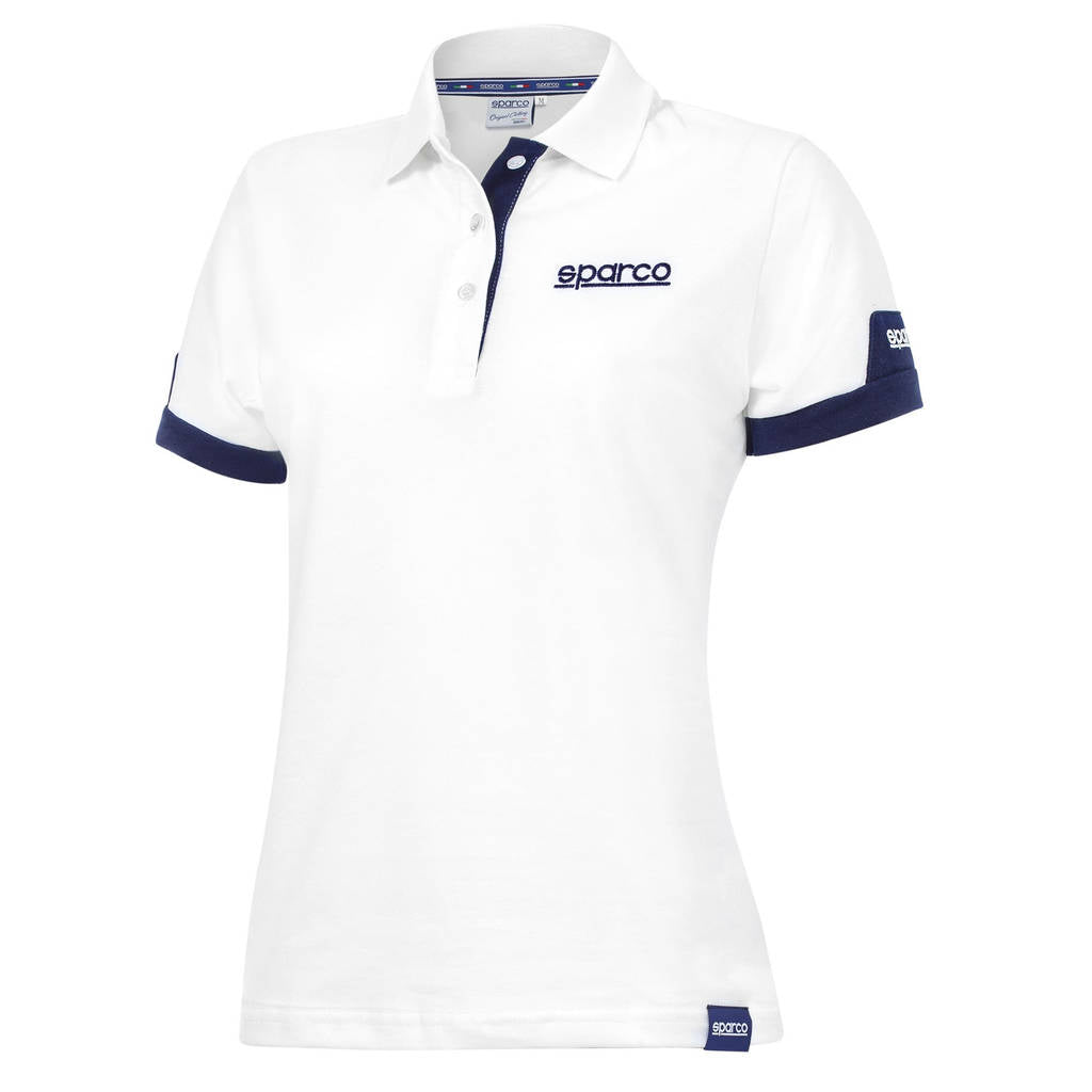 SPARCO 01323BI3L POLO LADY "CORPORATE", white, size L Photo-0