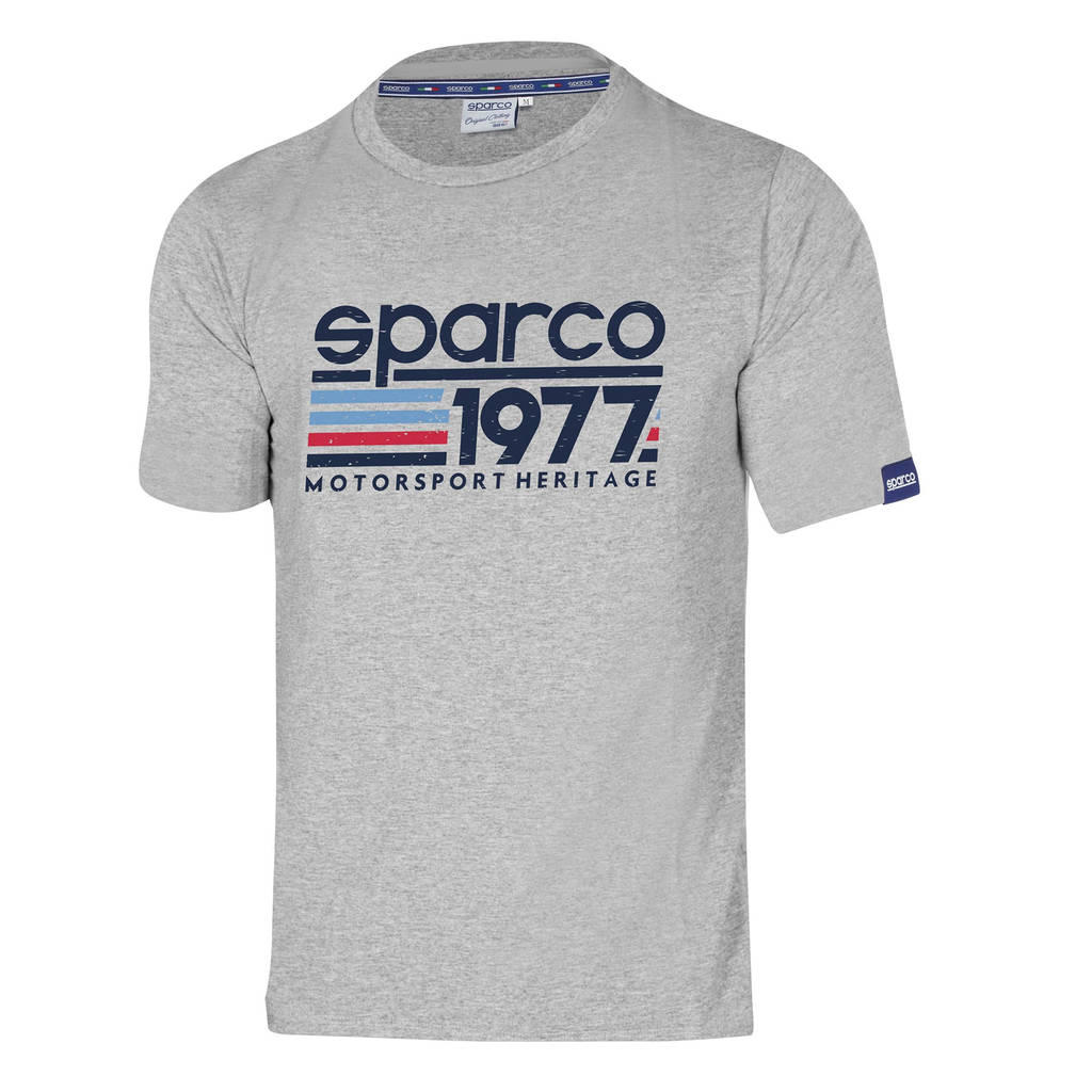 SPARCO 01329GR3L T-SHIRT "1977", grey, size L Photo-0