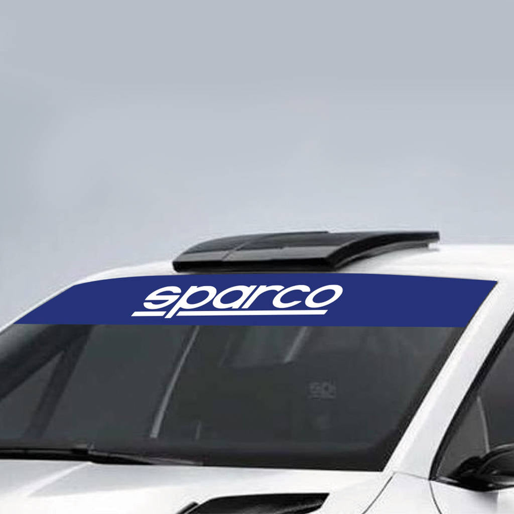 SPARCO 099097AZ Front sub visor strip, 137 X 17 cm Photo-0