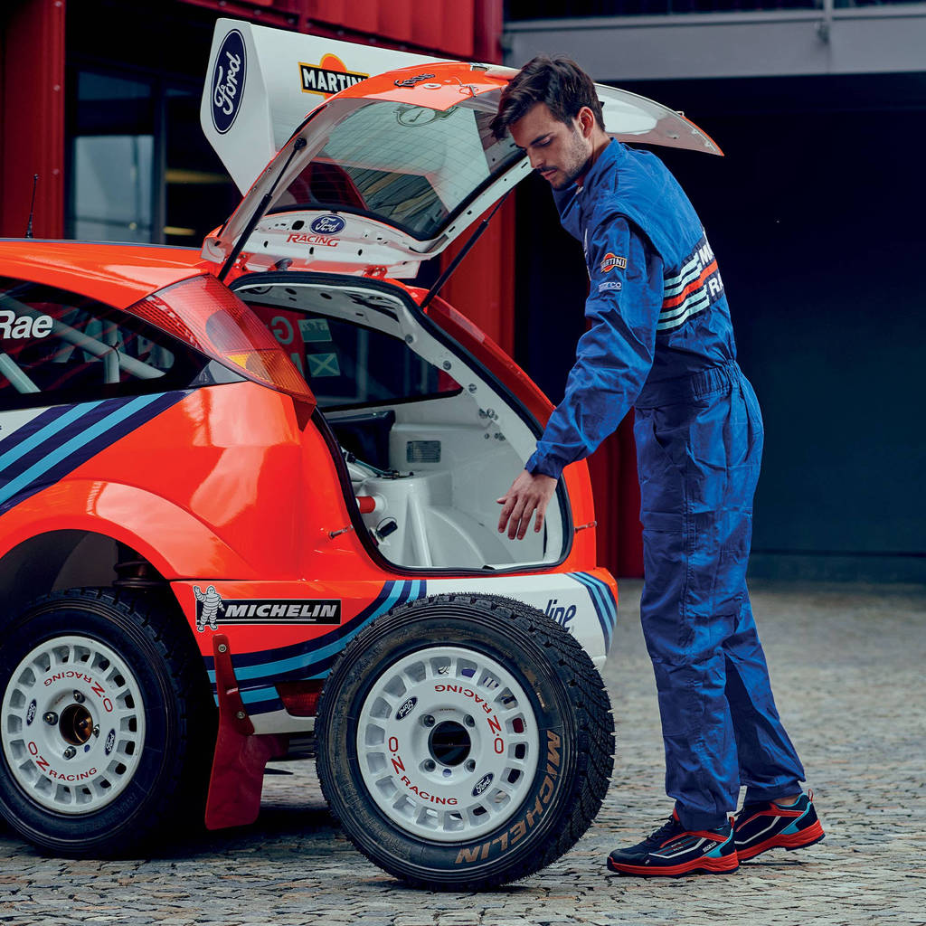 SPARCO 002020MRAZ3L MARTINI RACING Replica Mechanics suit, blue, size L Photo-1
